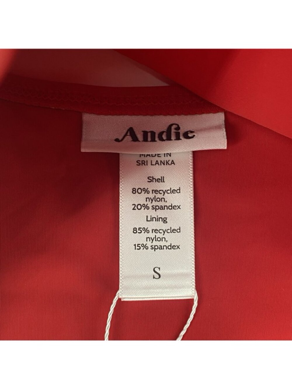 Andie Size Small The Tulum One Piece Swimsuit in Cherry Red NWT - Picture 6 of 10